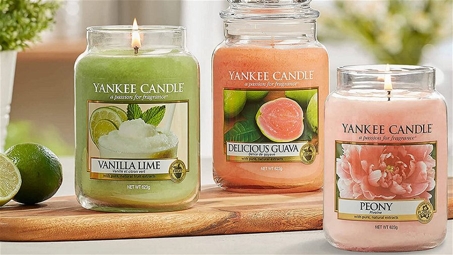 Immagine di Yankee Candle, le famose candele profumate, con sconti sino al 39% su Amazon!