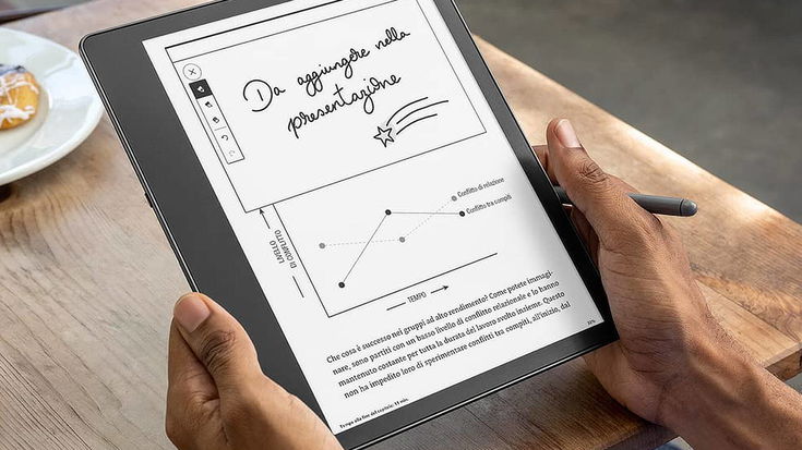 Prenota Kindle Scribe, il primo Kindle per la lettura e la scrittura, ora su Amazon!