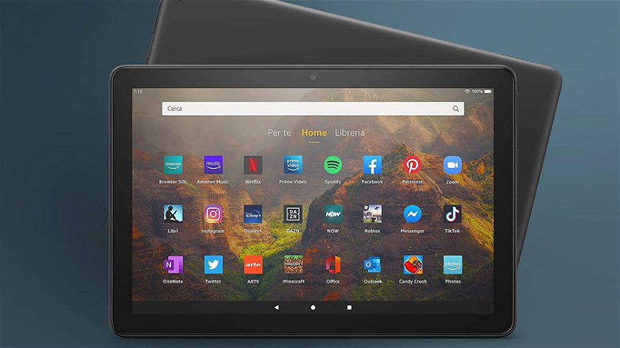 Immagine di Tablet Fire HD 10 con uno sconto del 33% per il Cyber Monday Amazon