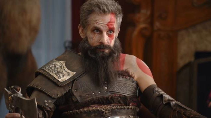 Immagine di Ben Stiller è Kratos (con John Travolta e LeBron James) per God of War Ragnarok