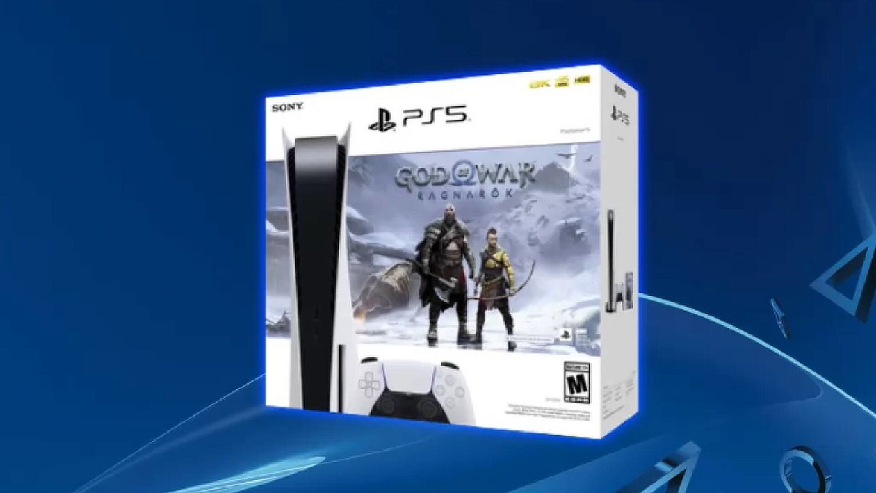 Immagine di Bundle PS5 Standard con God Of War Ragnarok disponibile su Monclick!