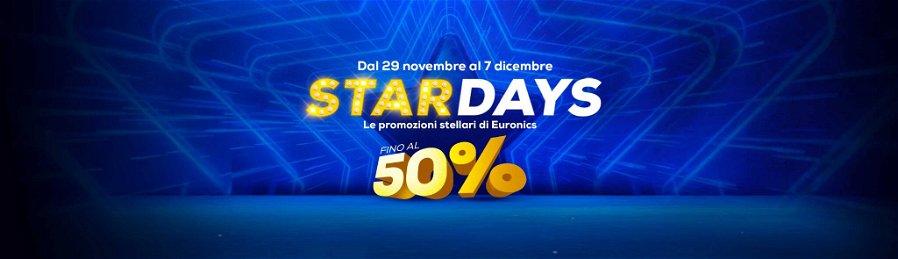 Immagine di Euronics Star Days: sconti stellari sino al 50%!