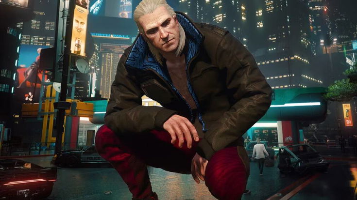 Geralt di Rivia, come fosse uscito da Cyberpunk 2077, è fenomenale (e giocabile)