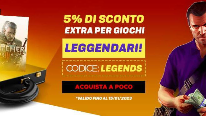 Eneba: extra sconto del 5% sui tanti giochi leggendari!