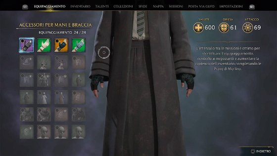 Come sbloccare nuovi slot per l'equipaggiamento in Hogwarts Legacy