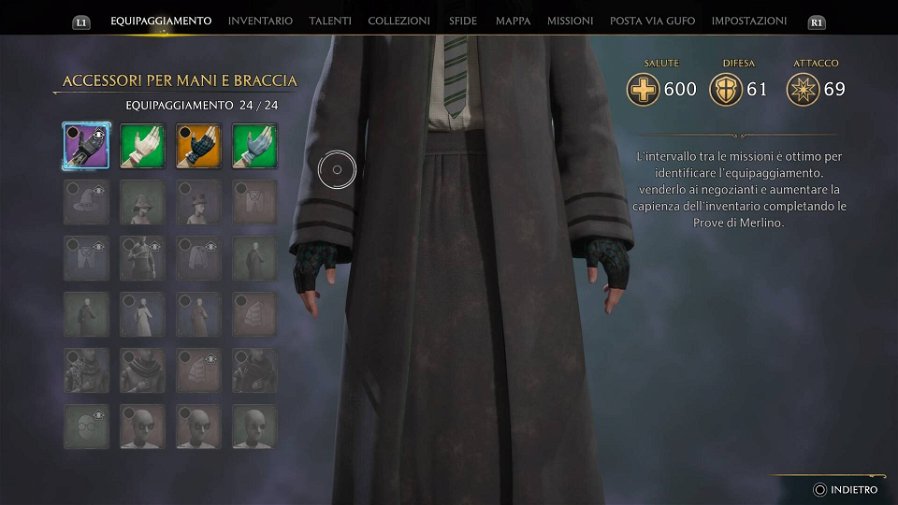 Immagine di Come sbloccare nuovi slot per l'equipaggiamento in Hogwarts Legacy