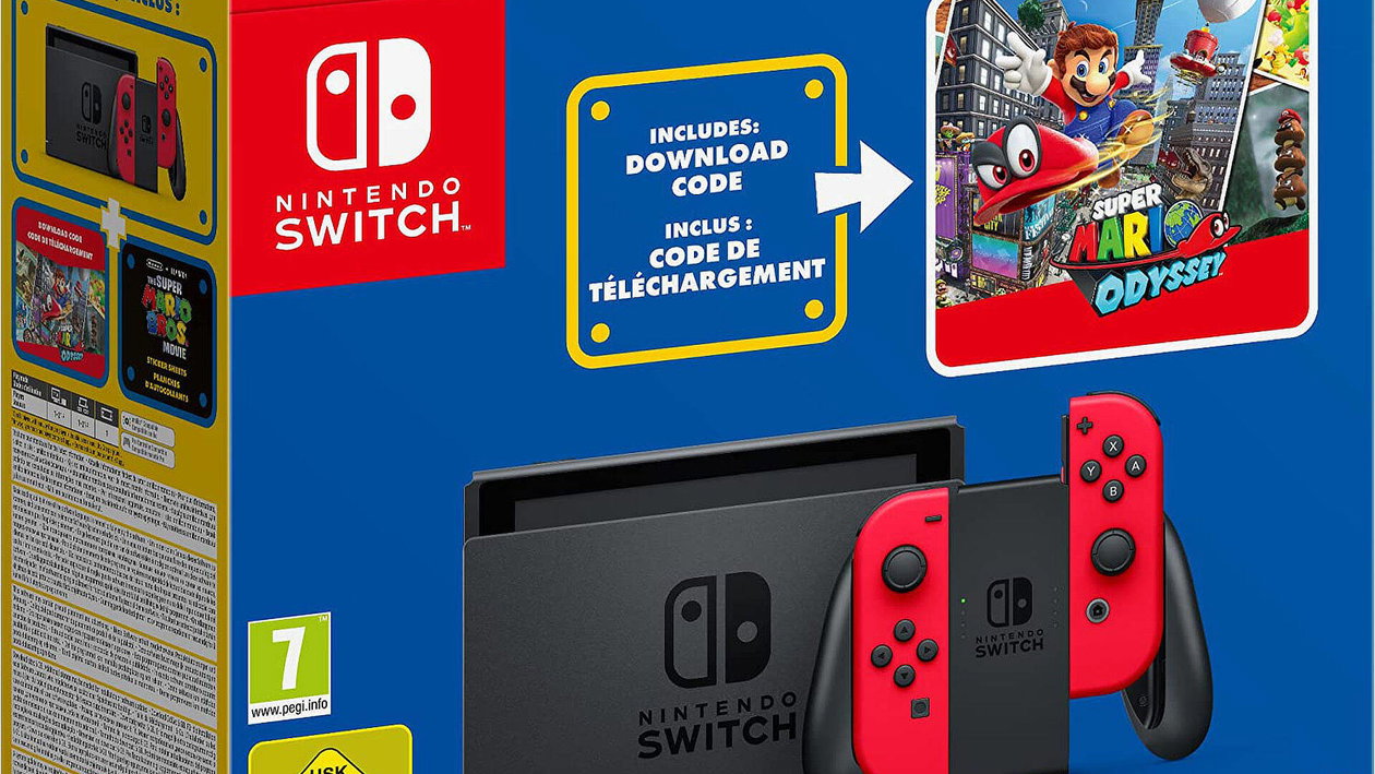 Immagine di Bundle Nintendo Switch con Super Mario Odyssey in sconto!