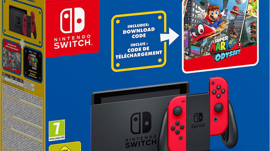 Immagine di Nintendo Switch: bundle con Super Mario Odyssey in sconto!