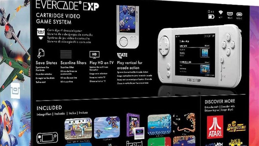 Evercade EXP: disponibile da oggi in Italia la nuova console portatile per  il retrogaming 