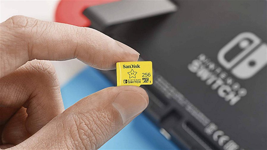 Immagine di MicroSD Sandisk ufficiale Nintendo da 256 GB a meno di metà prezzo! -65%