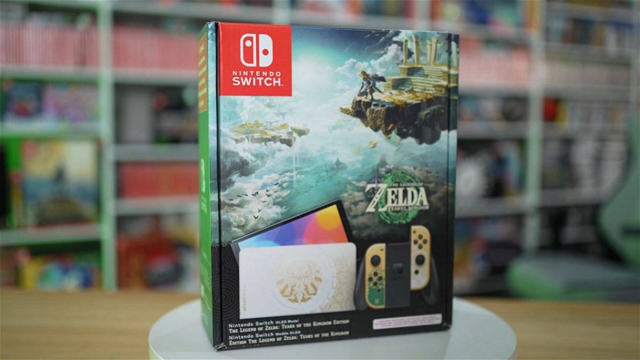 Immagine di Nintendo Switch OLED Tears of the Kingdom, c'è già il primo unboxing!