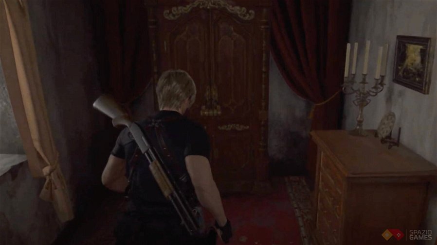 Immagine di Resident Evil 4 Remake: combinazione per la serratura nella dimora del capo villaggio