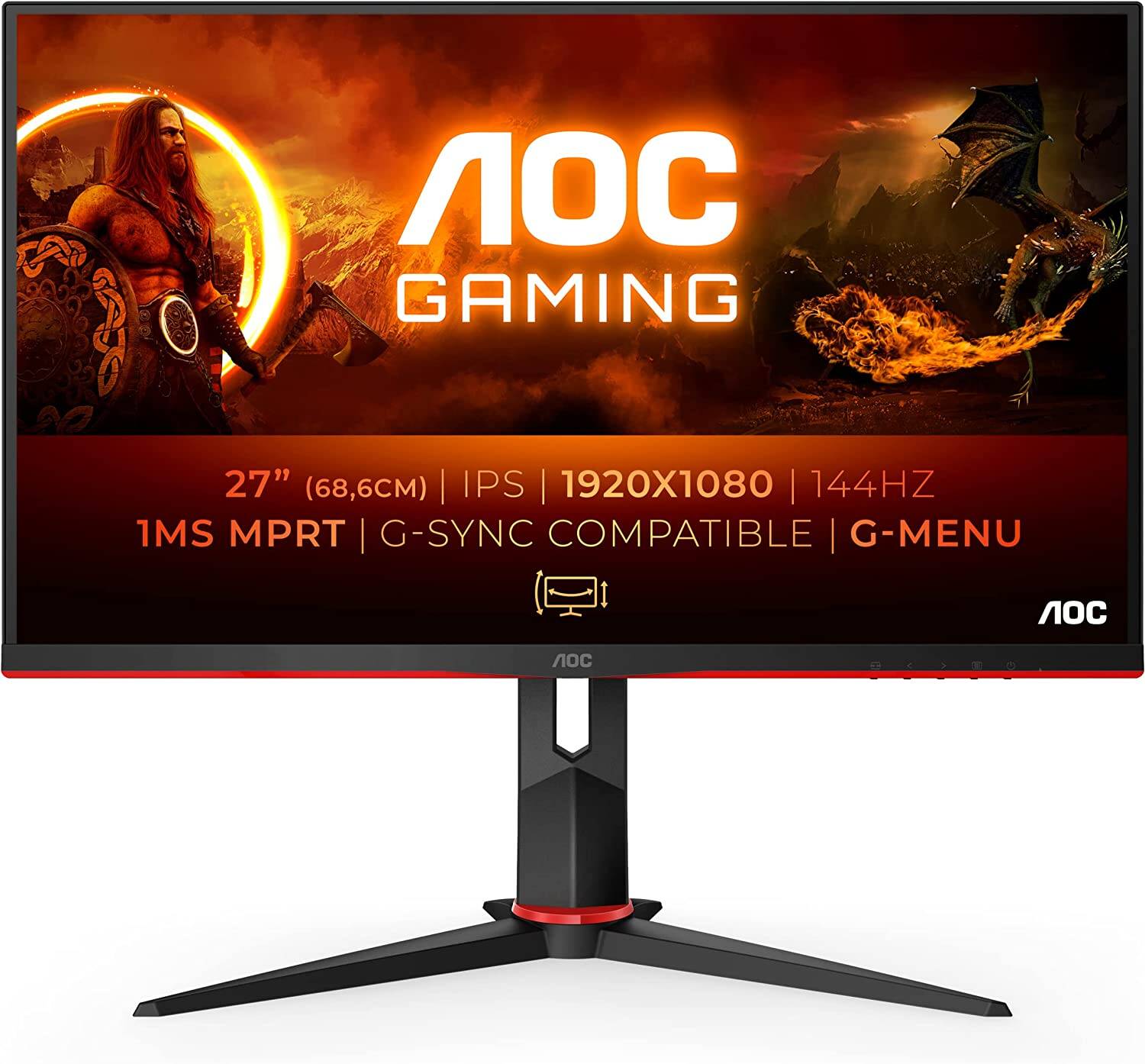 Monitor gaming AOC 27 144Hz oggi con uno sconto del 23%! Lo paghi meno di  190€! - SpazioGames