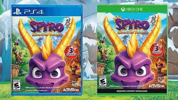 Spyro Reignited Trilogy: Solo il primo gioco su disco