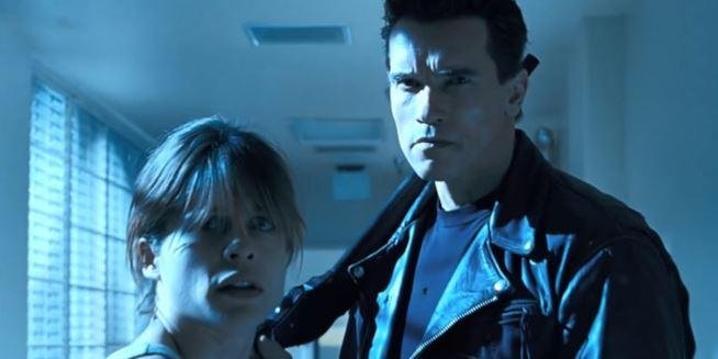 Immagine di Terminator 6: ecco Schwarzenegger e la Hamilton sul set
