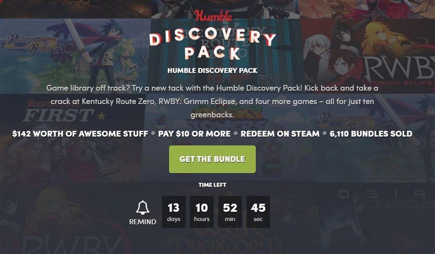 Immagine di Humble Bundle: Lanciato il nuovo Discovery Pack