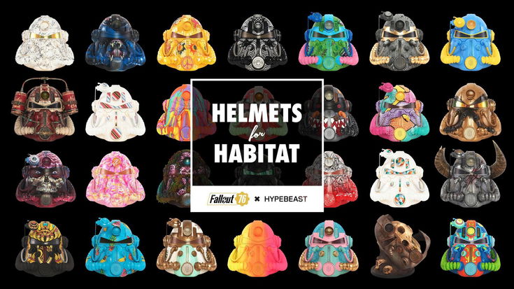 Fallout 76 e Hypebeast presentano Helmets for Habitat