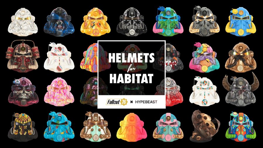 Immagine di Fallout 76 e Hypebeast presentano Helmets for Habitat