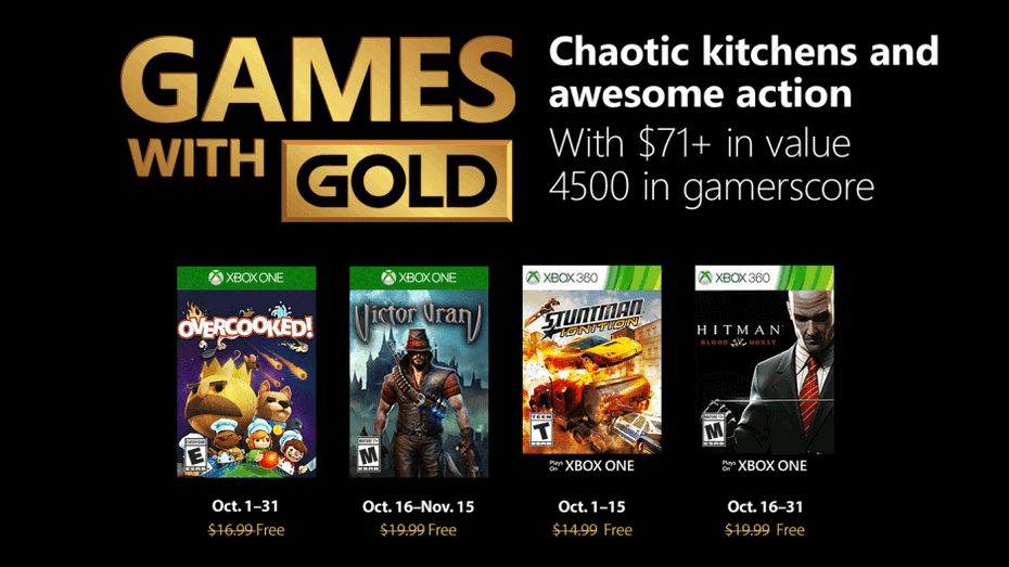 Immagine di Games With Gold: Disponibili Overcooked e Stuntman Ignition