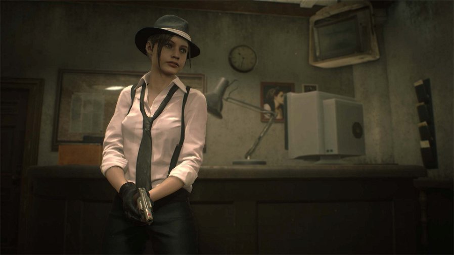 Immagine di Resident Evil 2 a tutto noir: costume per Claire e filtro in video