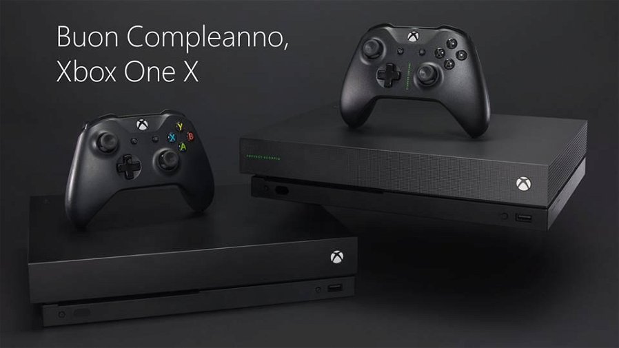 Immagine di Xbox One X compie un anno