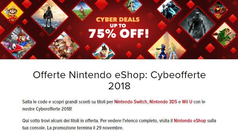 Immagine di Nintendo Switch: le Cyberofferte 2018 eShop per il Black Friday