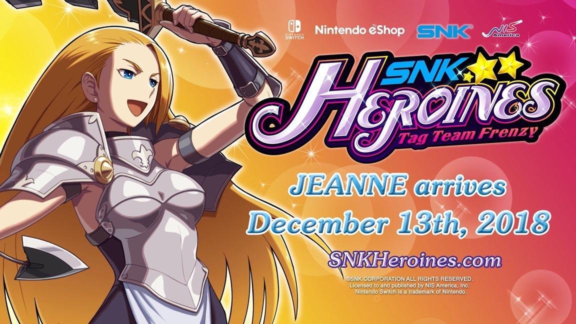 SNK Heroines Tag Team Frenzy: Jeanne si aggiunge al roster