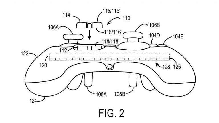 Immagine di Microsoft deposita brevetto per un controller con tasti rimovibili