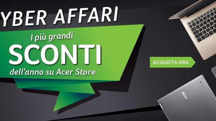 Anche Acer lancia gli sconti del Black Friday