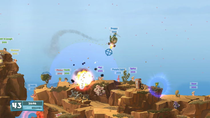 La serie Worms striscia in saldo su Steam