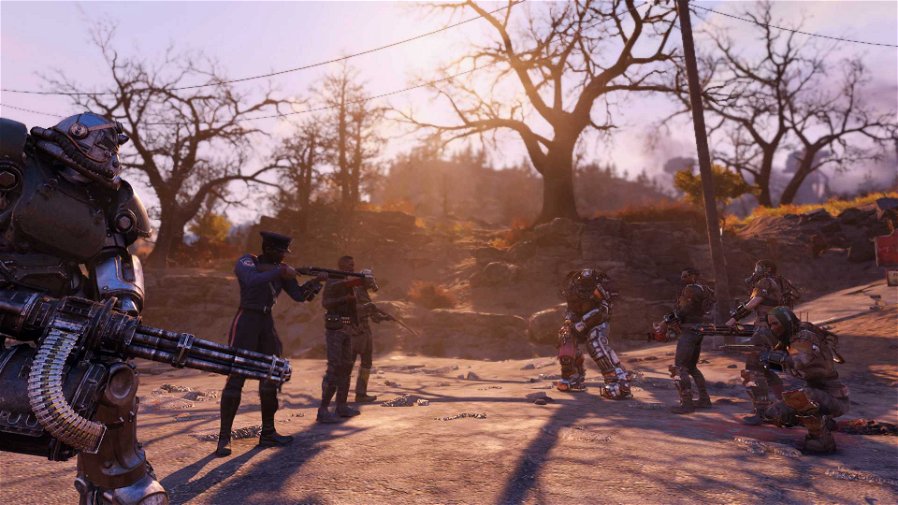 Immagine di Fallout 76 Wastelanders con NPC e dialoghi, Nuclear Winter con battle royale