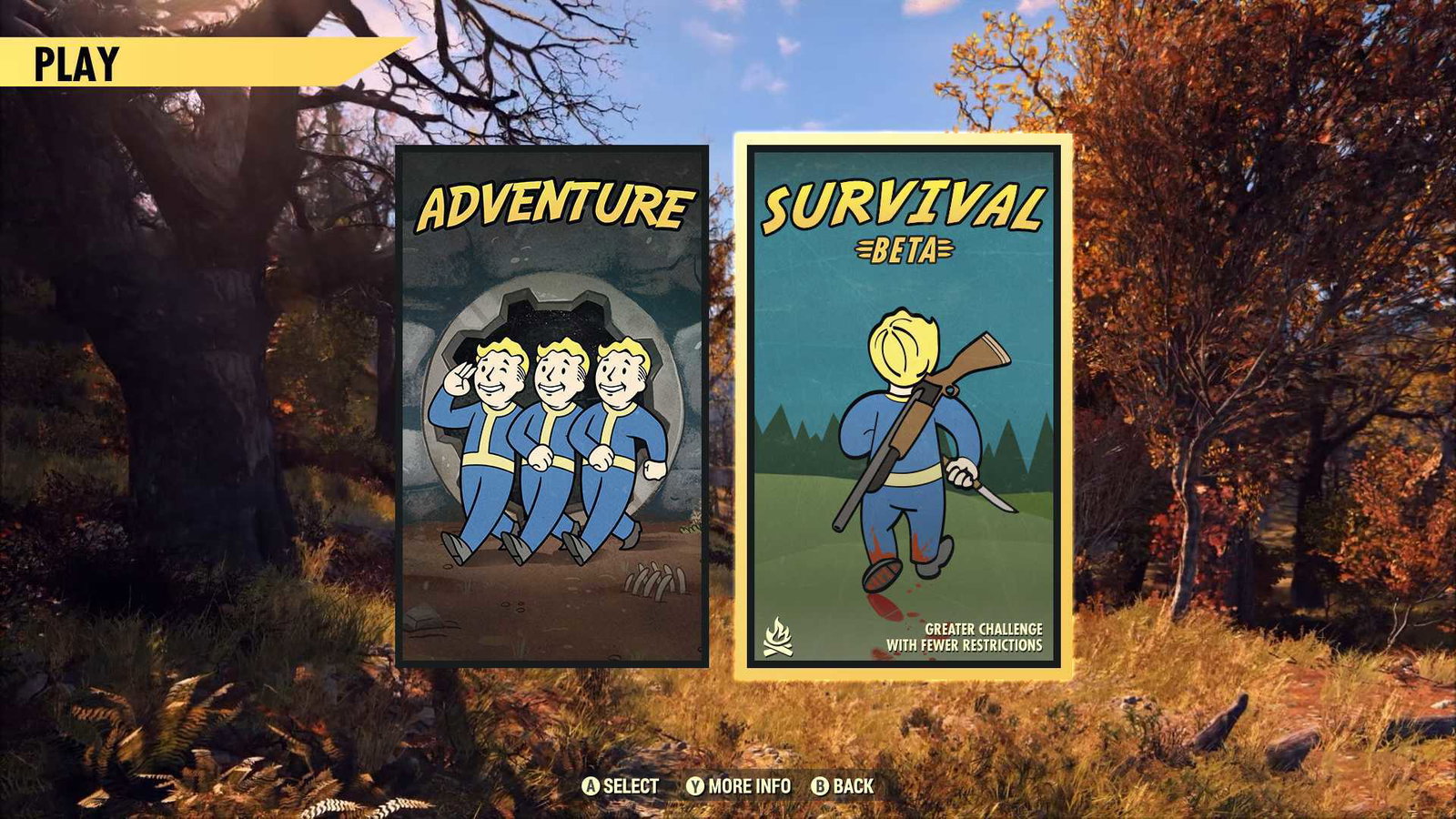 Fallout 76, l'update di oggi introduce la modalità Survival