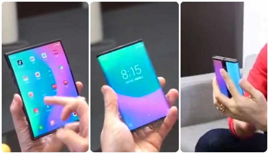 Immagine di Xiaomi presenta il suo smartphone che si piega in tre parti