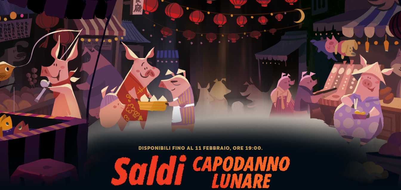 Steam: partono i saldi per il Capodanno Lunare