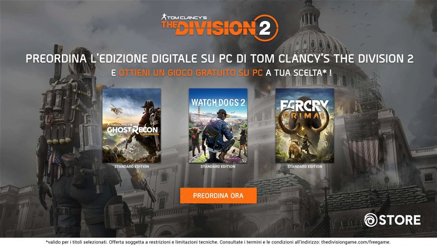 Immagine di The Division 2: prenotate su PC, ottenete un altro gioco Ubisoft