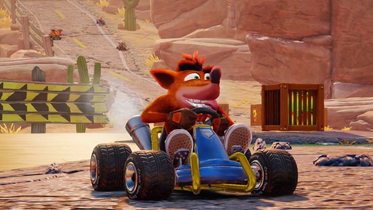 Crash Team Racing, video comparativa PS4 / PSone