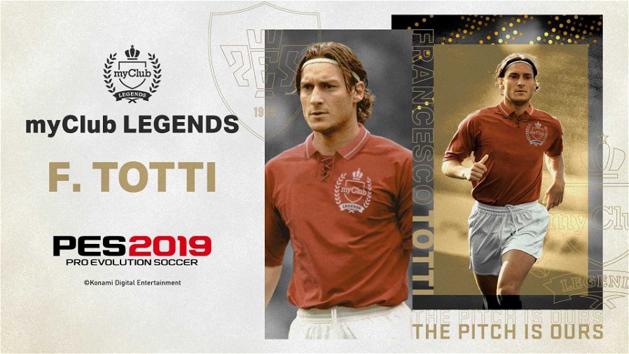 Immagine di PES 2019: arriva anche Francesco Totti