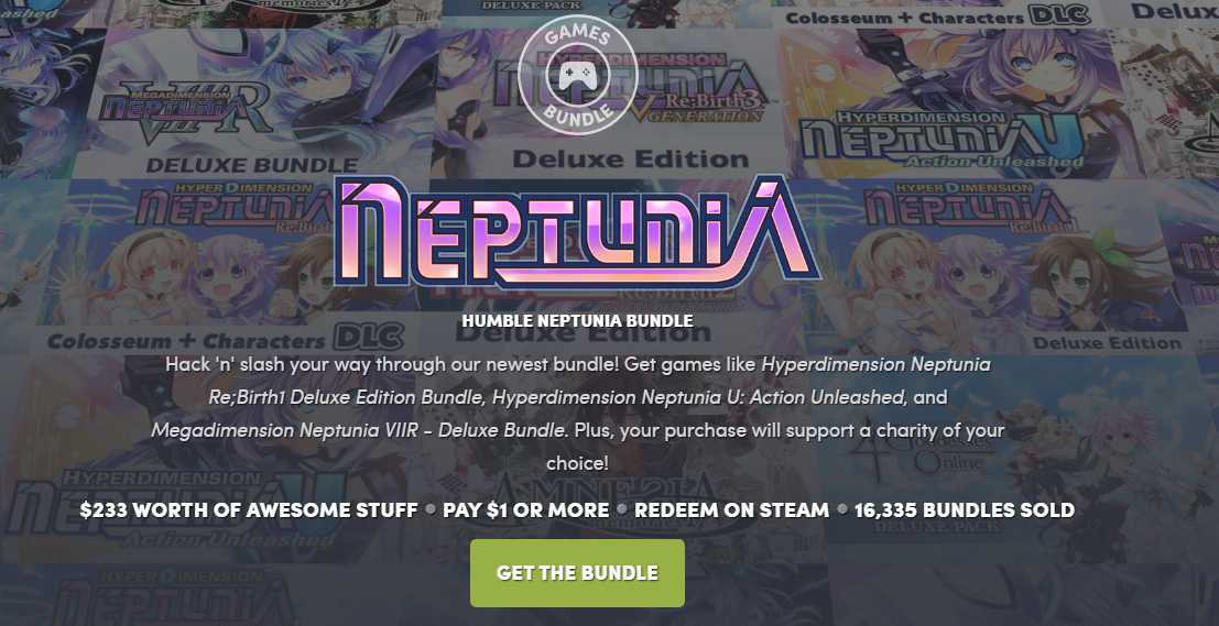Humble Bundle: Nuovo pacchetto dedicato a Neptunia