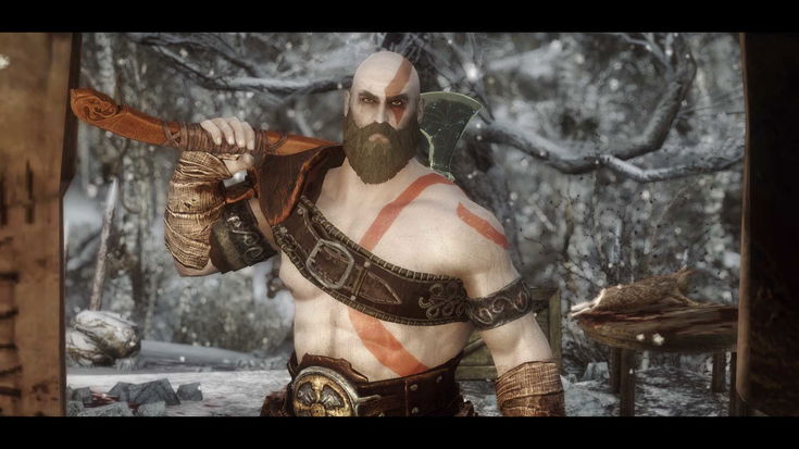 Skyrim: una mod vi fa giocare nei panni di Kratos