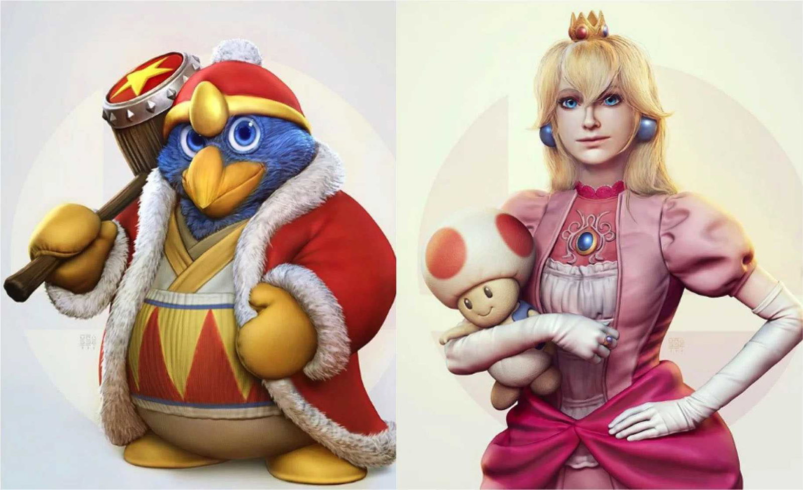 Art director di God of War disegna nel suo stile i personaggi di Super Smash Bros.