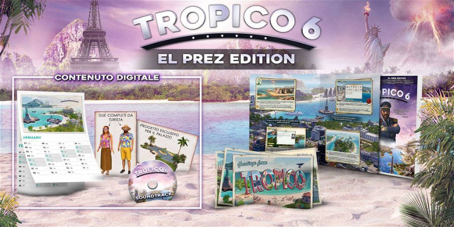 Immagine di Tropico 6: Annunciata la versione speciale fisica El Prez Edition