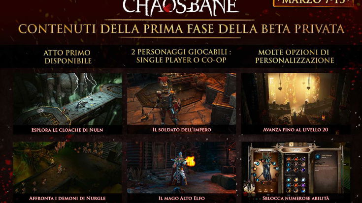 Warhammer: Chaosbane, le date della prima fase della closed beta