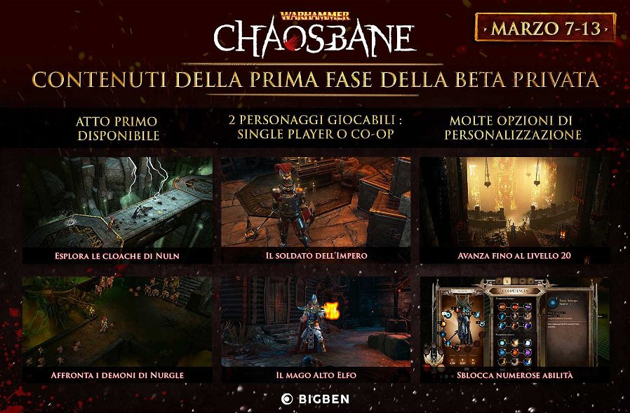 Immagine di Warhammer: Chaosbane, le date della prima fase della closed beta