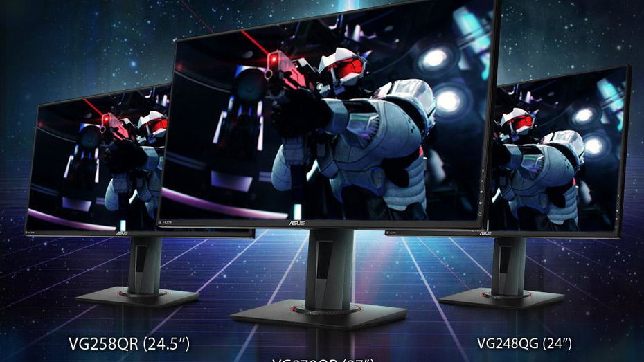 Immagine di ASUS annuncia tre nuovi gaming monitor compatibili Nvidia G-Sync