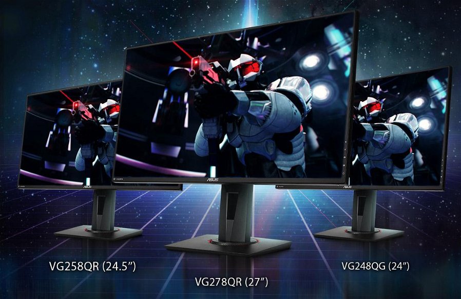 Immagine di ASUS annuncia tre nuovi gaming monitor compatibili Nvidia G-Sync