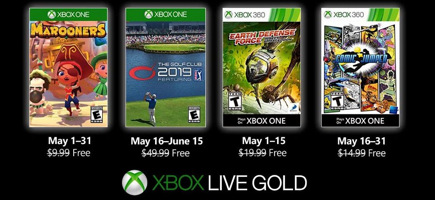 Immagine di Xbox Games With Gold, ecco i giochi di maggio 2019