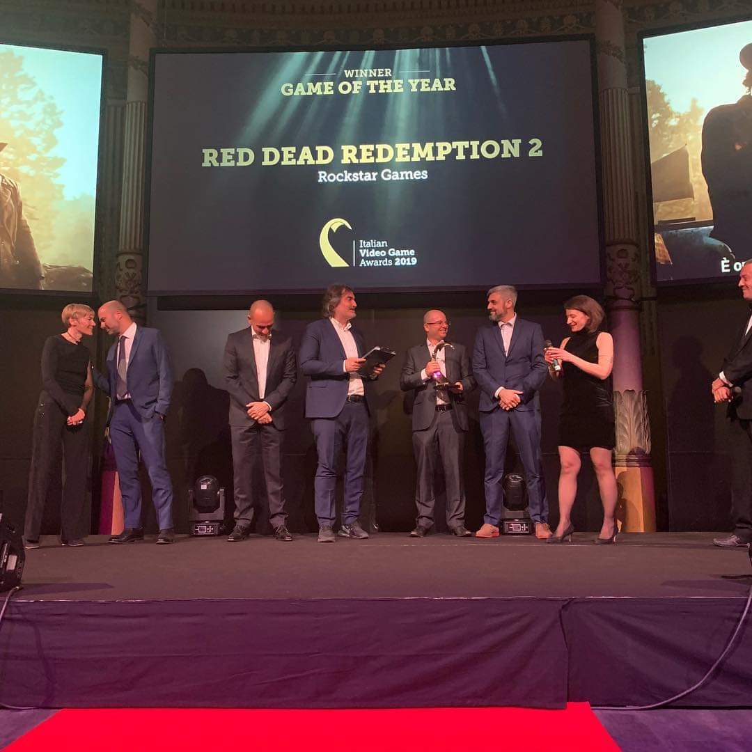 Red Dead Redemption 2 è stato premiato come "Game of the Year" agli Italian Video Game Awards