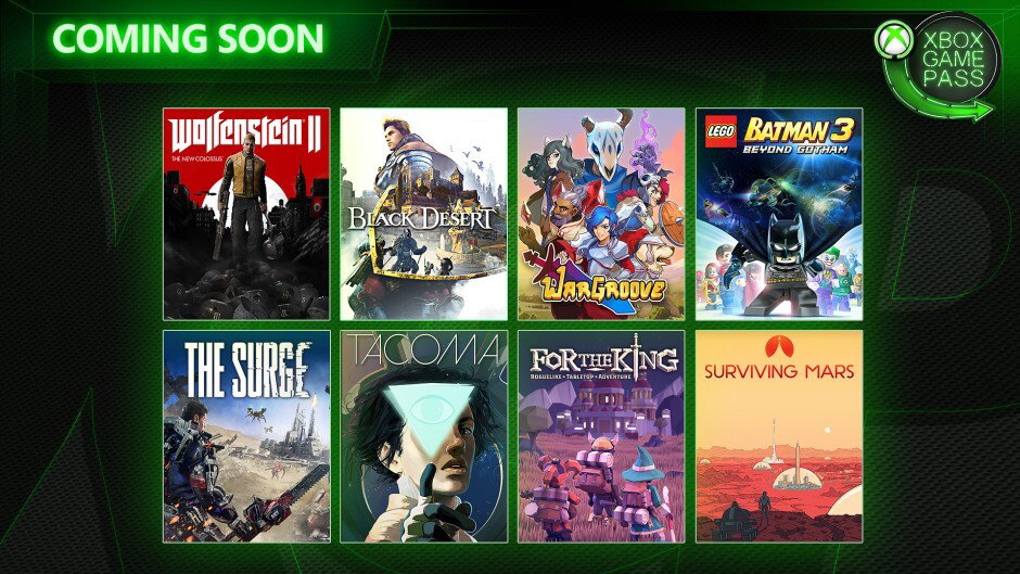 Xbox Game Pass: lineup di maggio 2019 con Wolfenstein II, The Surge