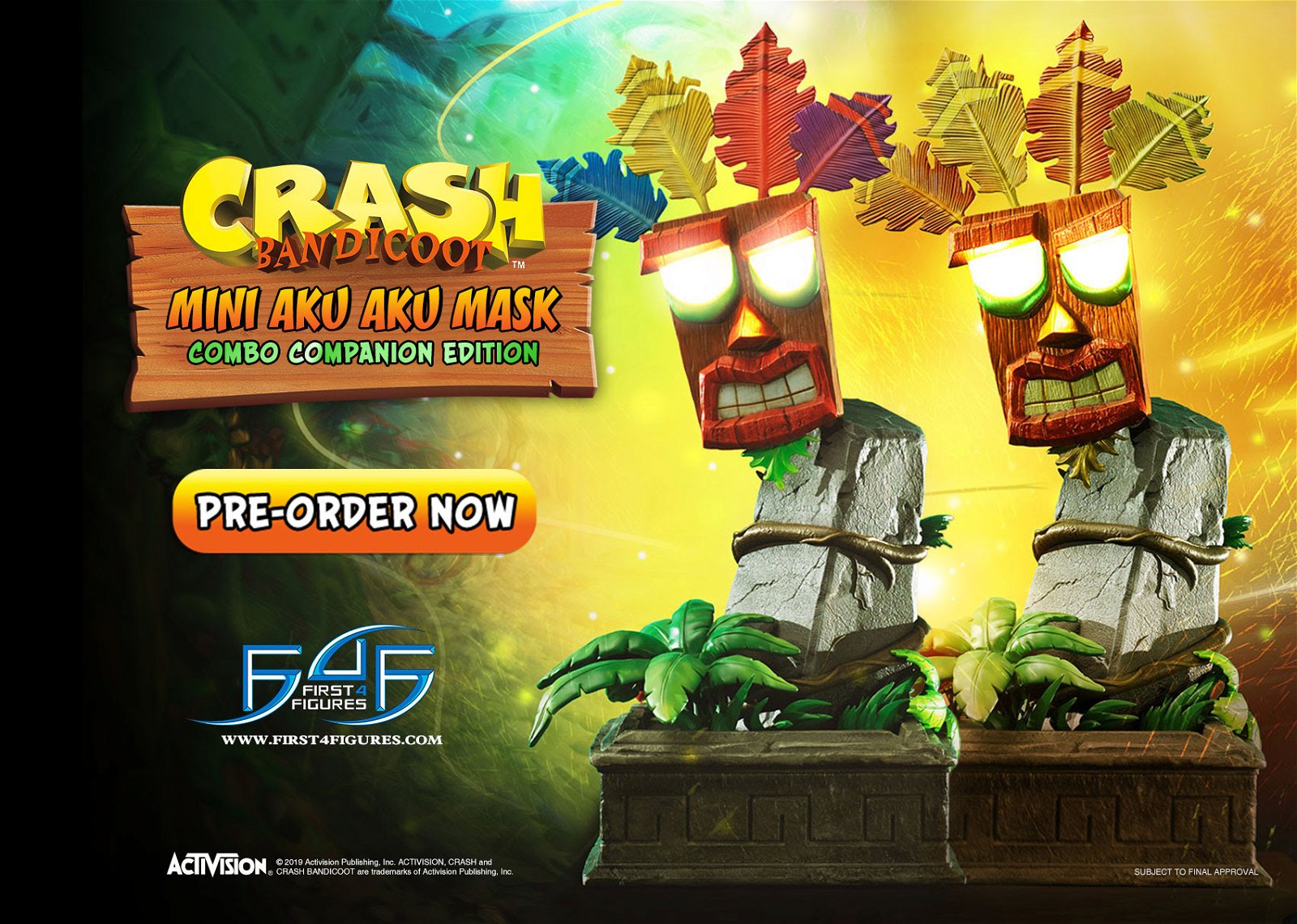 Crash Bandicoot, uno sguardo ravvicinato alla mini maschera Aku Aku