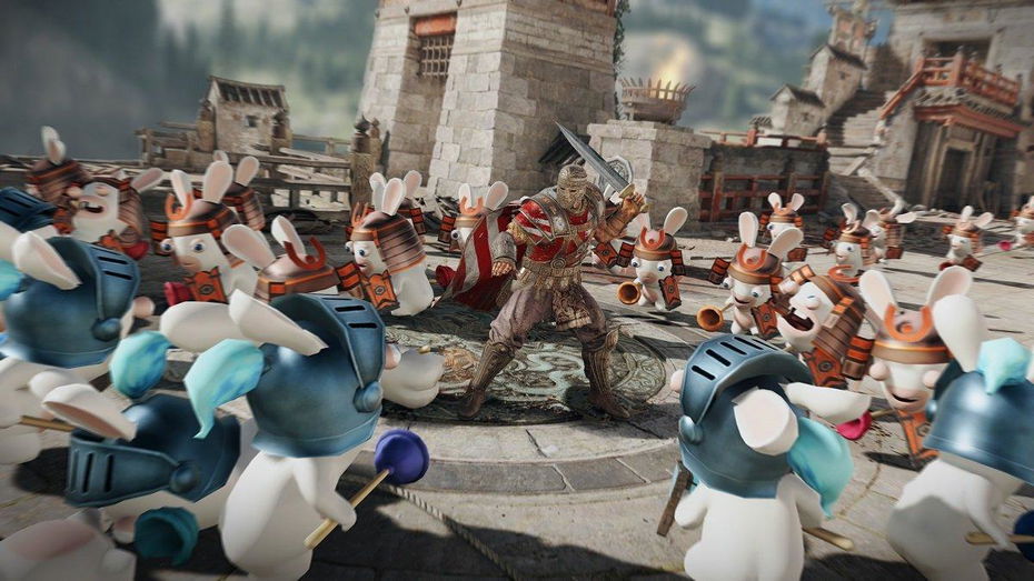 Immagine di For Honor, pesce d'aprile: i guerrieri diventano Rabbids per 24 ore